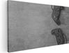Artaza Canvas Schilderij Deux manettes de jeu sur table - Gaming - 100x50 cm