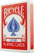 Lettres de vélo cartes à jouer rouges