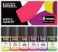 Liquitex 3699324 Acrylic Gouache Fluorescent Set – 6 x 59 ml