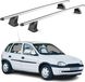 Aluminium dakkap voor Opel Corsa B (1993-2000), hatchback/combi, met keurmerk, met T-gleuf, 2-delig, zilver