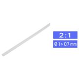 TRU COMPONENTS 1225488 Krimpkous zonder lijm Wit 1 mm 0.60 mm Krimpverhouding:2:1 per meter