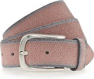 b.belt Riem Tessa Gold Ledergürtel W90 Nectar / Silver Metallic Zalmroze