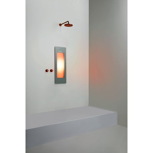 Sunshower Round Small One Infrarood Inbouw 95x33x10cm Grey S0500-S0103