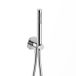 Hotbath Ace Handdoucheset - staafhanddouche - wandsteun - met uitlaat - 150cm - doucheslang - hoogglans chroom AC440CR