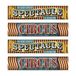 Beistle Vintage Banners 4 stuks, 15 x 5 inch, veelkleurig