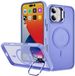 Selected by GSMpunt.nl Hoesje Geschikt voor Apple iPhone 17 - Compatibel met MagSafe & Qi2 - Back Cover met Standaard - Camera Kickstand - Licht Paars