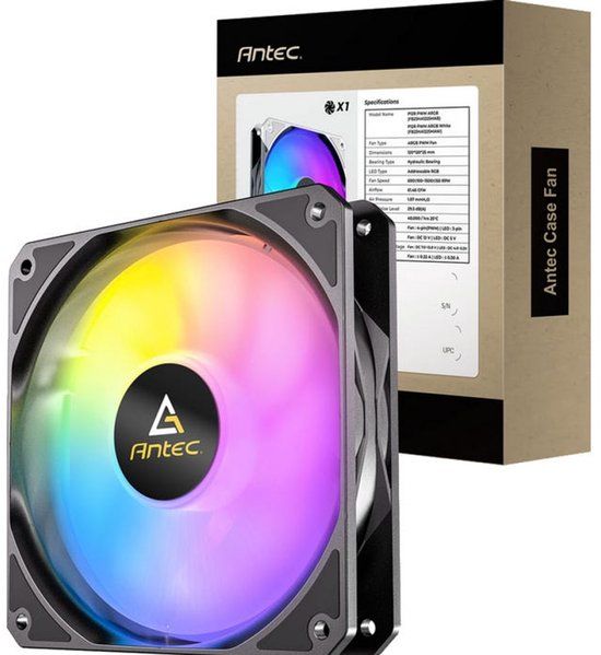 Antec Verbind 120 Argb Omgekeerde 3-Pack 120Mm Pwm-Ventilatoren Met Daisy Chain Design En