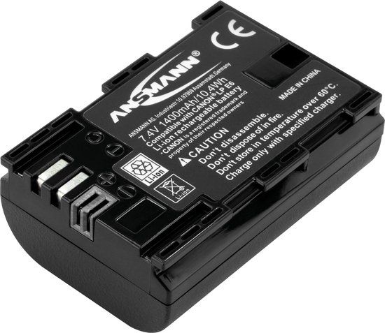 Ansmann A-Can LP E6 - Camera Battery - 1400mAh - Li-Ion