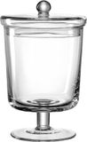 Leonardo Poesia voorraadpot 24 cm Glas Transparant Rond BPA-vrij Deksel met handvat