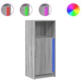 vidaXL Dressoir met LED - Grijs Sonoma Eiken - 100 cm