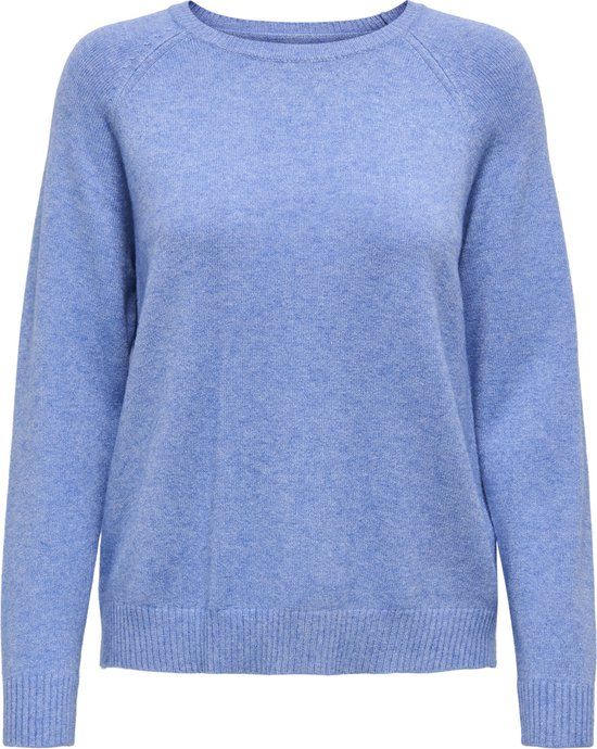 ONLY ONLLESLY Kings L/S Pullover Knt Noo - Ultramarine/w Melange - Maat M