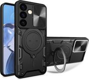 Techsuit Hoesje geschikt voor Samsung Galaxy S24 FE - CamGuard Pro Back Cover - Zwart