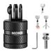 NEEWER Actie Camera Statief Mount Adapter Compatibel met GoPro Hero 13 Go Pro 12 11 10 9 Zwart DJI Osmo Action 5 Pro 4 3, 360° Swivel 1/4"-20 tot 3 Prong Mount voor Standaard 1/4 Accessoires, GP-89