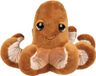 Suki Gifts Pluche Inktvis/Octopus Knuffeldier - Bruin - 15 cm
