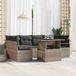 Maison Exclusive - Ensemble de jardin 7 pièces, salon en polyrotin gris