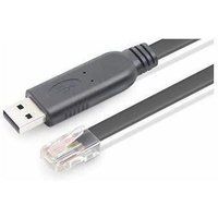 Microconnect USBETHM Kabelsnij-adapter USB A naar RJ45 Zwart