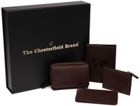 The Chesterfield Brand Leren portemonnee Gift Set Leather Ladie's Brown donkerbruin