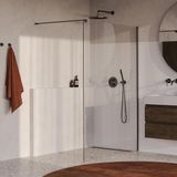 Brauer Oblivion - Inloopdouche - Helder Glas - 140 x 200 cm - incl. Glascoating - PVD Gunmetal Geborsteld