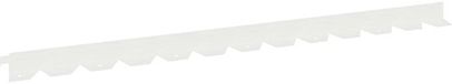 vidaXL Bordure de pelouse - 50 pièces - 102 x 4 x 4 cm - Acier - Blanc