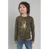 TYGO & vito jersey longsleeve met print - olijfgroen