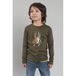 TYGO & vito jersey longsleeve met print - olijfgroen