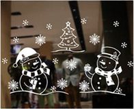 Svenska Living Kerst decoratie raamsticker - sneeuwdecoratie - versiering - 72 x 54 cm