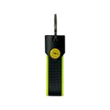 Autosleutelhanger Opel Autosleutelhanger, robuust en duurzaam, ringsluiting, ideaal als cadeau, 90 x 20 mm (neongeel logo geel)