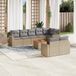 Maison Exclusive - Ensemble de jardin pour le jardin, 9 pièces, avec coussins, mélange de couleur beige, fabriqué en polyrotin