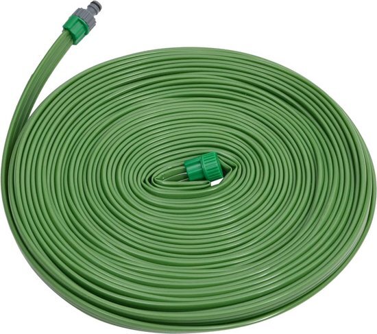 vidaXL-Sproeislang-3-pijps-PVC-22,5-m-groen