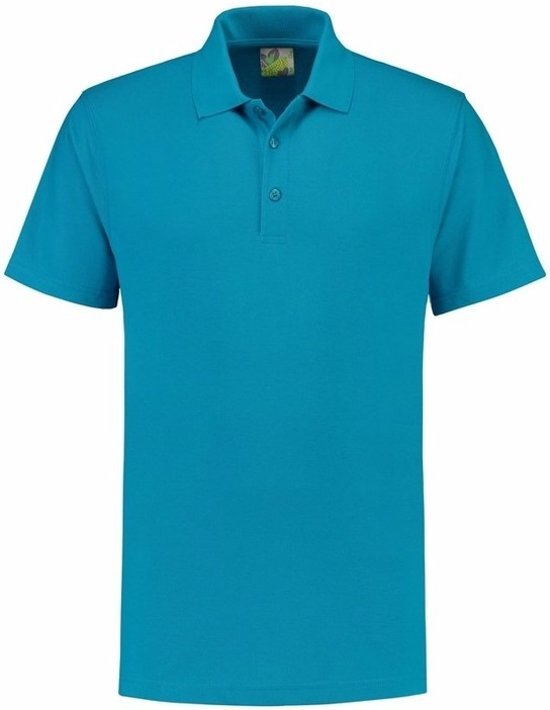 Lemon & Soda Premium poloshirt 100% katoen voor heren XL turquoise