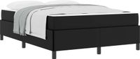 vidaXL Bedframe met matras Zwart Stof 140 x 200 cm