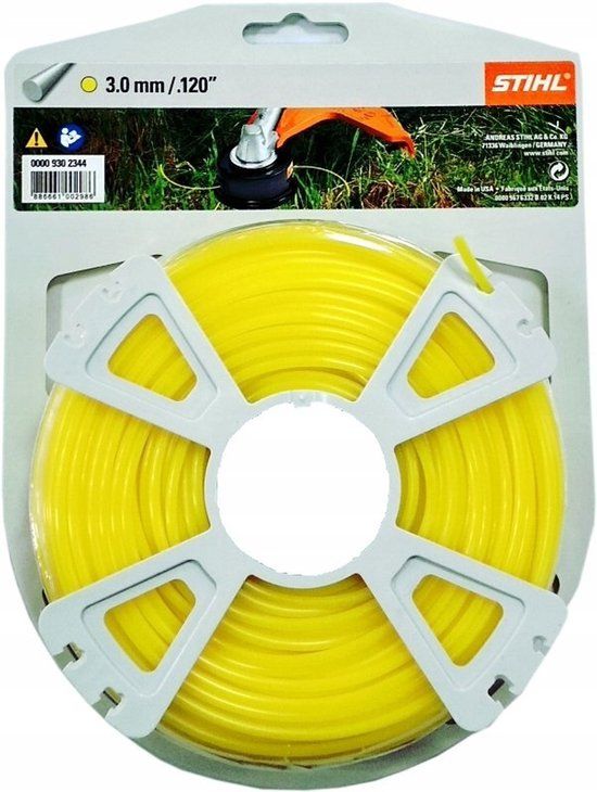 Stihl Accessoires ronde maaidraad op rol | Ø 3,0 x 53 m | geel - 00009302344