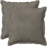 vidaXL - Taie d'oreiller - 2 pièces - BOIS - Gris clair - 50 x 50 cm - Coton satiné