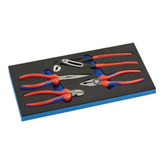 Lebenshilfe Gießen Knipex tangen set B.185xD.385xH.30mm1/3 gereedschapsmodule 4-delig. Aantal:1