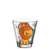 LEONARDO Bambini Glas Leeuw 215 ml Oranje, Transparant 1 stuk(s)