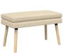 vidaXL - Canapé - Crème - 80 x 40 x 47 cm - Tissu