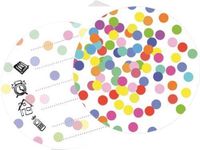 Haza original Haza Witbaard Uitnodigingskaarten confetti 6 stuks