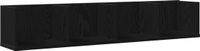 vidaXL Wandplank Muurmontage Zwart Eiken 100 x 18 x 18 cm