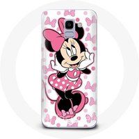 Maniacase Etui voor Samsung Galaxy A8 2018 Minnie Mouse Cartoon schattig roze