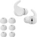 kwmobile 6x cover voor in-ear oortjes geschikt voor Beats Fit Pro - Vervangende oordopjes van siliconen in wit - 3 maten