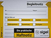 SIGEL HF142 zelfklevende notitie begeleidende notitie 100 x 75 mm, 50 vellen