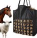 VEVOR Hooizak voor paarden, 55x18,5x64 cm, nylon met PVC-coating, verstelbare riemen en haken