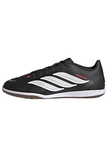 adidas Predator Club Sala Indoor Football Shoes, Core Black/Ftwr White/Lucid Red, 40 EU