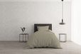 MB HOME ITALY Beddengoedset MB Home Supreme - eenpersoonsbed - taupe/crèmekleuren