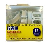 PME AN301 Nummersnijders, voor Sugarcraft en Cake Decorating Set van 13, Wit, 5 x 1,3 x 5 cm