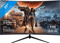 RAIDER Pro Gaming Monitor - 27 inch - VA - 240Hz - FreeSync/G-Sync - Curved