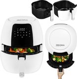 Zeegma KNAPPER GRAND Airfryer XXL - Heteluchtfriteuse 1800 W met 9 Kookprogramma’s, 6L Mand, 7,7L Kom, Temperatuurbereik van 60-200°C, Vaatwasmachinebestendig, Snelle Opwarming en Vetvrije Bereiding van Maaltijden voor het Hele Gezin