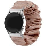 Strap-it Samsung Bracelet chouchou Galaxy Watch 7 - 44mm (beige avec perles)