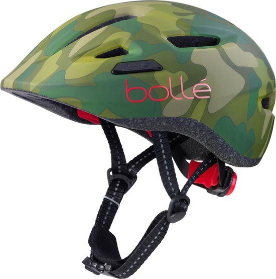 Bollé Stance Junior Fietshelm - Groen/Rood - Maat XS (47-51 cm)