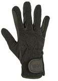 HKM Uniseks Special hoogwaardig imitatieleer Rijhandschoenen Zwart/Zwart XS